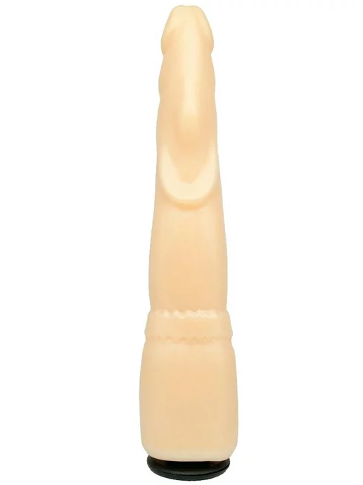 ToyForFun Насадка фаллоимитатор в виде ёлочки на страпон харнесс, 18см, бежевый, фото 3