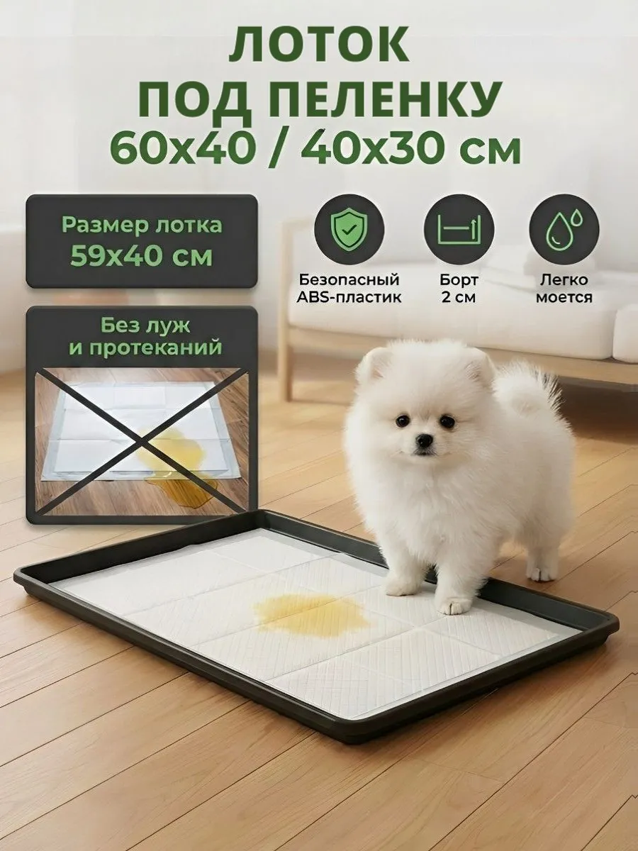 Лоток под пеленку 60х40, 59х40х2 см