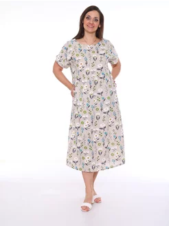 Платье летнее льняное хлопок для беременных ТЕКСМАСТЕР 206437933 купить за 1 538 ₽ в интернет-магазине Wildberries