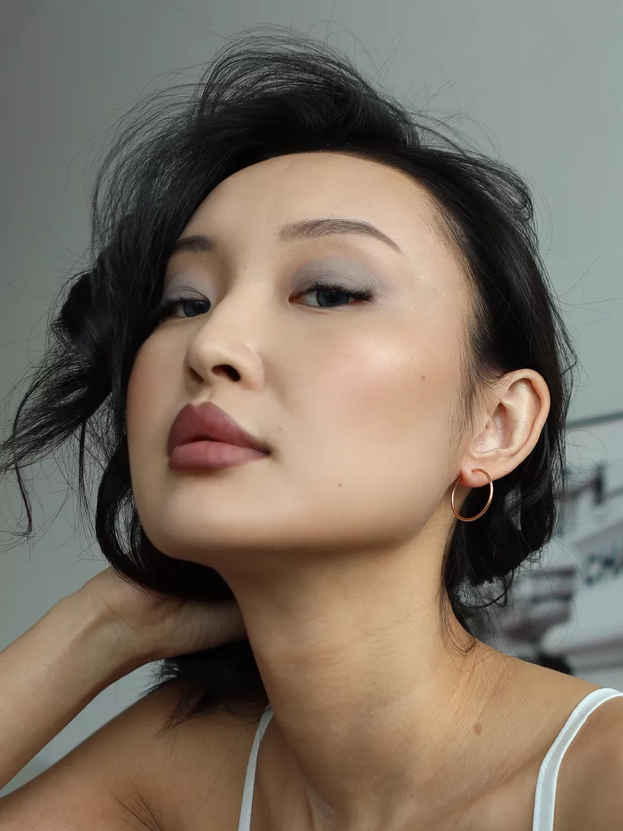 Серьги кольца 2 см BUT!JEWELS 206467778 купить за 2 354 ₽ в