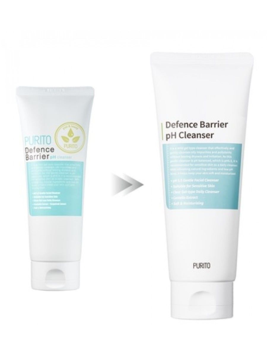 Ph умывалок. Defence Barrier PH Cleanser. Purito Defence Barrier PH Cleanser. Defence Barrier PH Cleanser умывалка. Purito слабокислотный гель для деликатного очищения кожи.