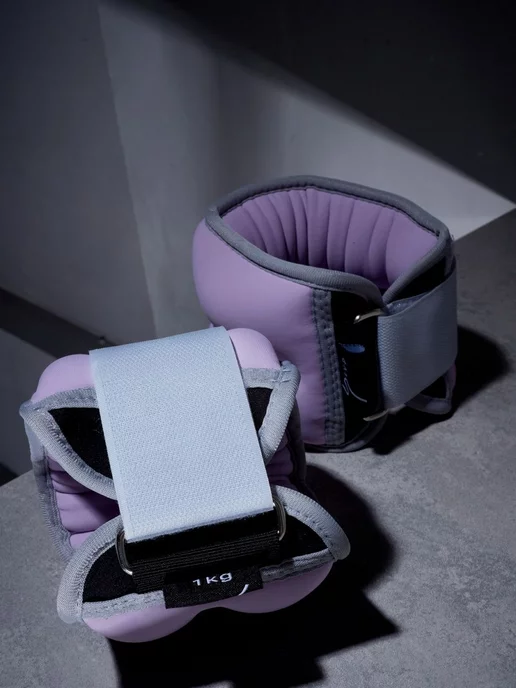 Weights Утяжелители для рук и ног неопреновые 1,0 кг x 2 шт, 1 кг, 2 шт, фото 4