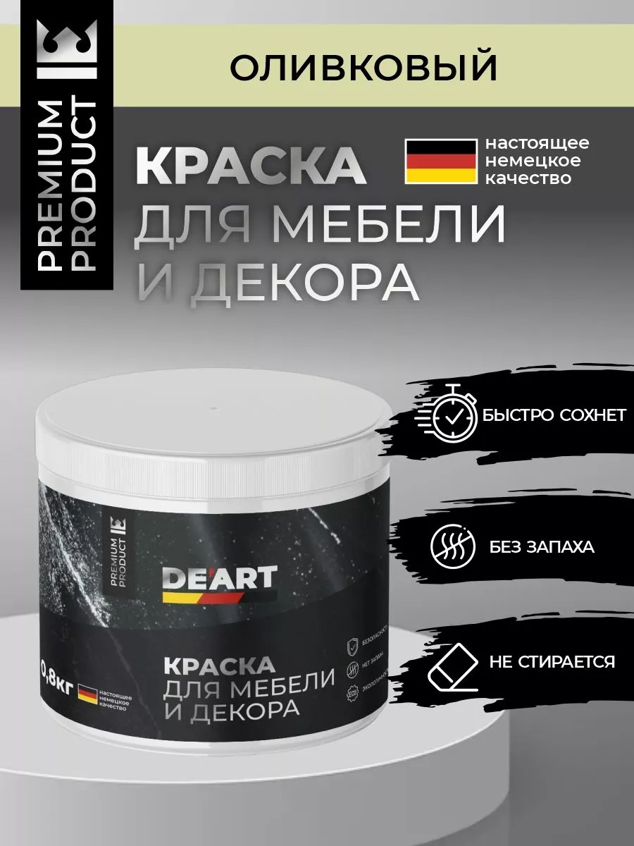 Меловая краска для мебели и дерева без запаха быстросохнущая