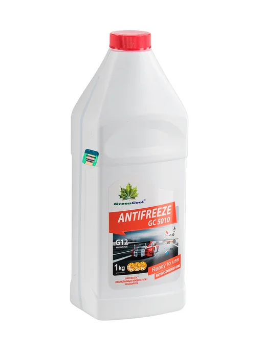 GREENCOOL Антифриз GC 5010 готовый красный, G12, 5кг, 1 кг, фото 2