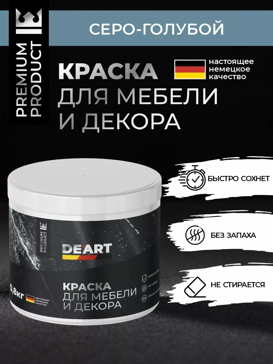 Меловая краска для мебели и дерева без запаха быстросохнущая