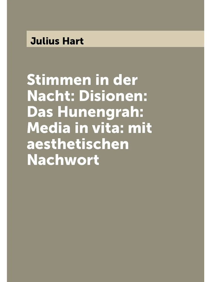 "Stimmen in der Nacht: Disionen: Das Hunengrah: Media …
