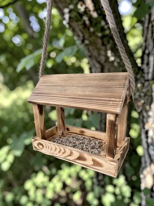 FLORBOX Кормушка для птиц и белок деревянная, вариант, фото 4