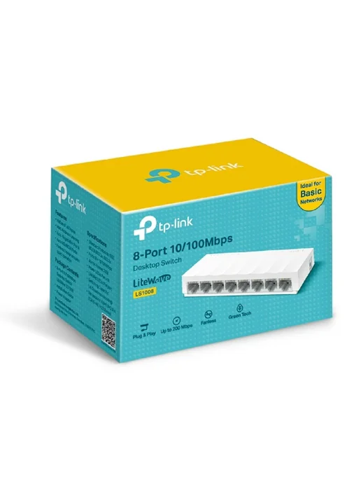 TP-link Коммутатор сетевой LS1008 неуправляемый 8xRJ45 100Мбит с, вариант, фото 7