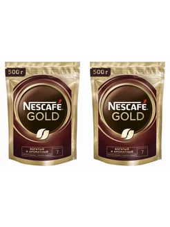 Кофе растворимый Nescafe Gold 500 гр 2шт Нескафе 206849375 купить за 2 044 ₽ в интернет-магазине Wildberries