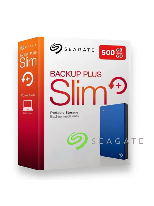 seagate Внешний жесткий диск 500Gb Backup Plus Slim HDD 2,5", 500 ГБ, фото 5