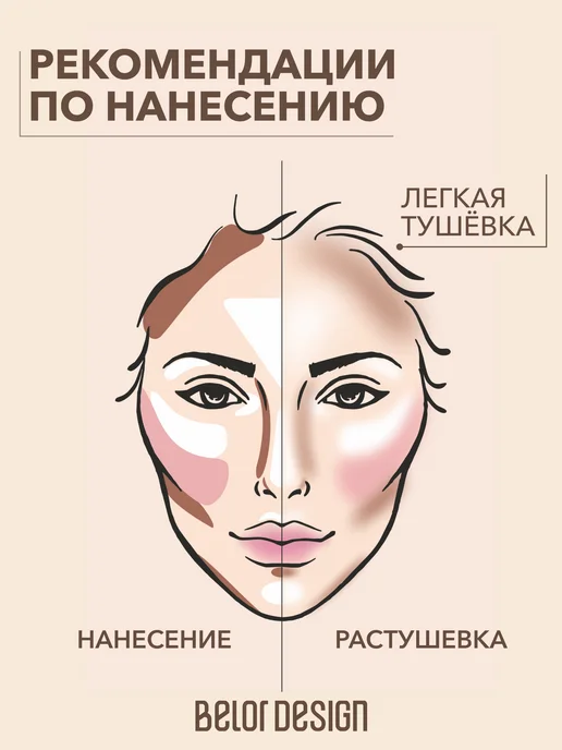 BELOR DESIGN Скульптор-стик для лица Multitalent, тон 2, серый, фото 6