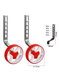 Дополнительные боковые колеса для велосипеда Приставные HomaLand 206891982 купить за 480 ₽ в интернет-магазине Wildberries
