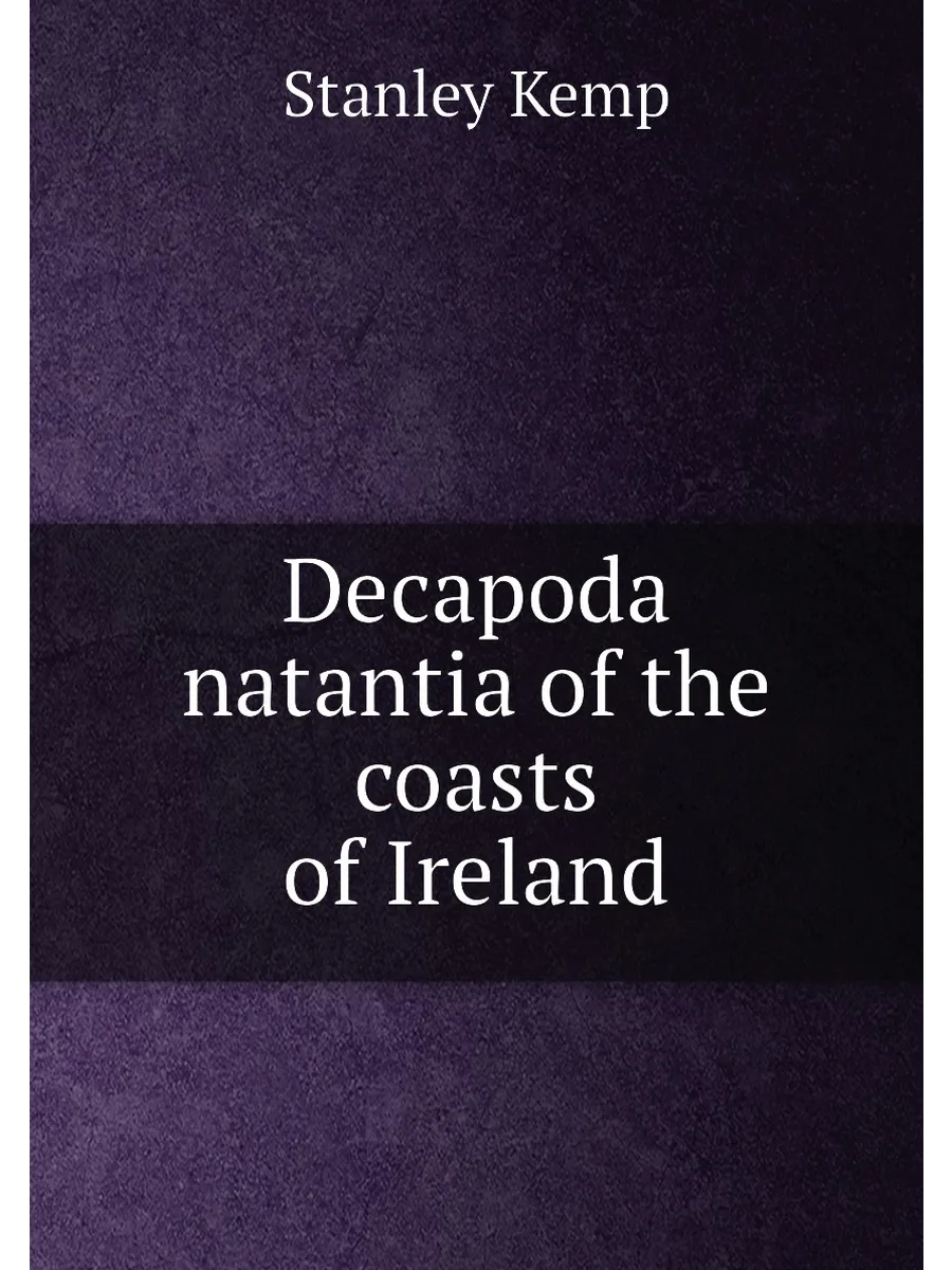Decapoda natantia of the coasts of Ireland