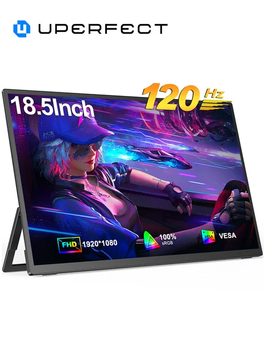 Uperfect 18,5-дюймовый игровой монитор, IPS-экран, 120 Гц, вариант