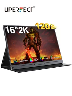 Портативный монитор 120 Гц, 16-дюймовый игровой дисплей 2,5K Uperfect 207011897 купить за 10 067 ₽ в интернет-магазине Wildberries