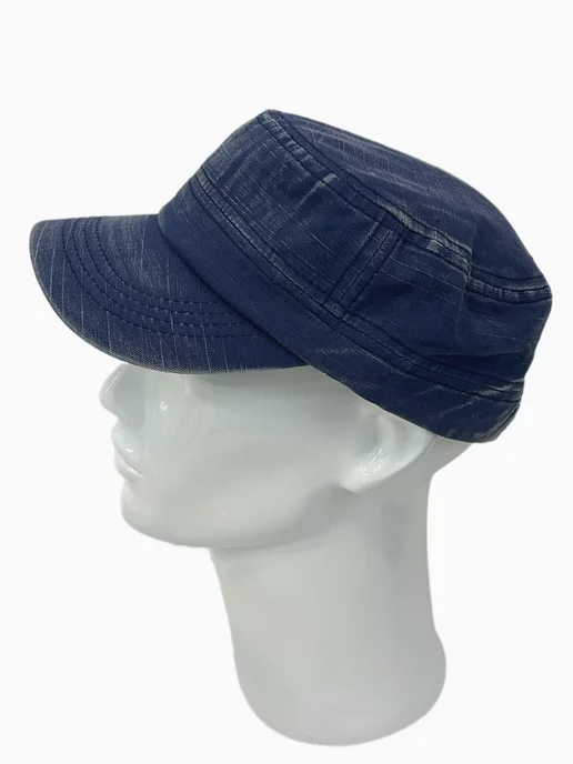 DENIM BEEDEN BD STUDS DAMAGE CAP 1074⑨ BBD Ripped Piercing Custom Denim Cap (White) - BLACKBLOND