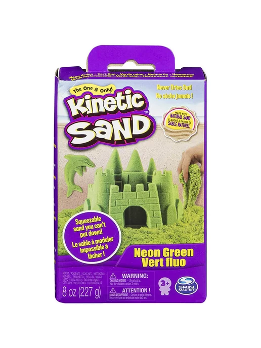 Kinetic Sand Кинетический песок 227гр (Зеленый неон)