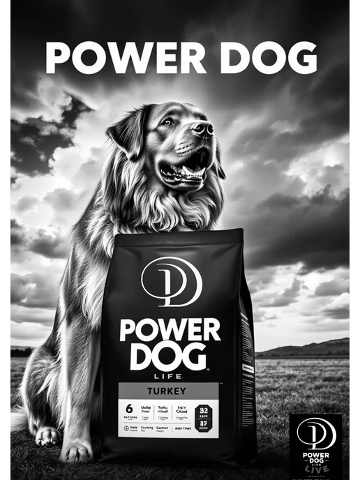 Сухой корм PowerDogLife Кг. Злаки для собак, крупные, индейка, 1,5 кг, фото 2