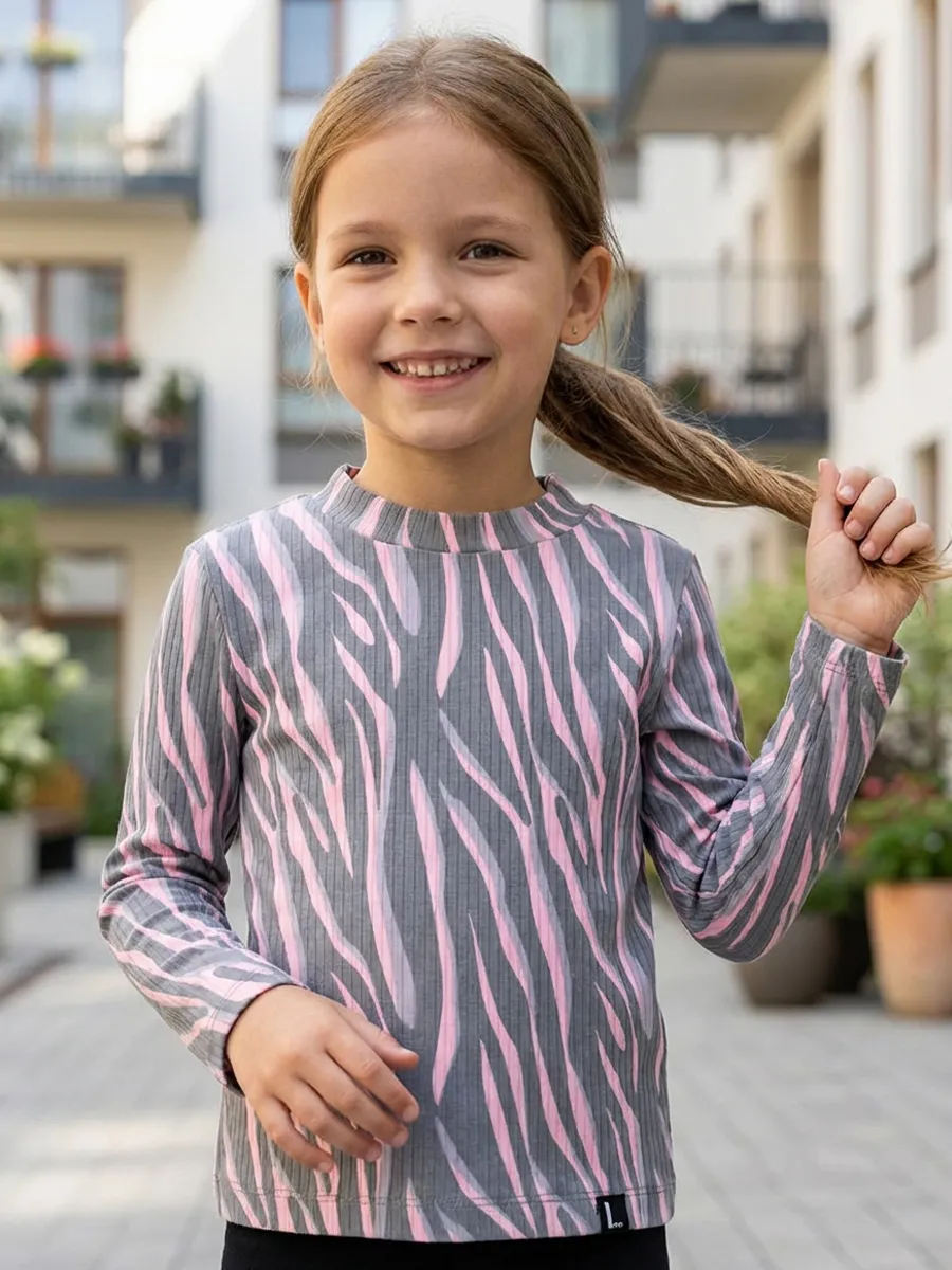 Лонгслив, Zebra Rose Shadow 13-1906