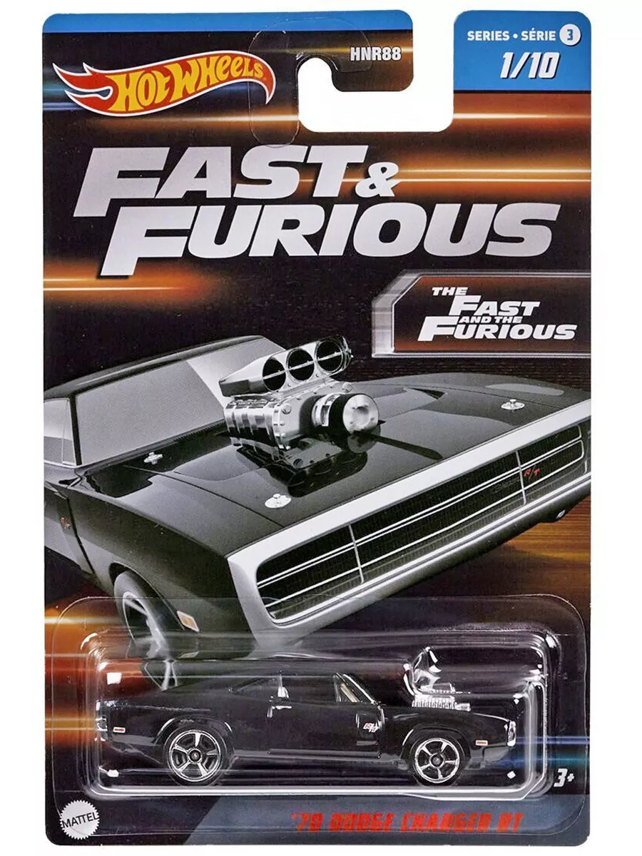 Машинка Fast & Furious '70 Dodge Charger R/T Hot Wheels 207154293
