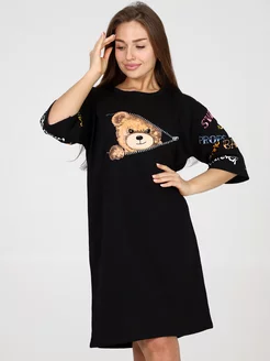 Туника домашняя платье летнее повседневное PARIS TEX 207182609 купить за 742 ₽ в интернет‑магазине Wildberries