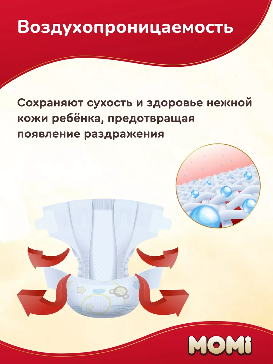 Подгузники для новорожденных ULTRA CARE до 5 кг NB MEGA Momi 207198089  купить за 1 459 ₽ в интернет-магазине Wildberries