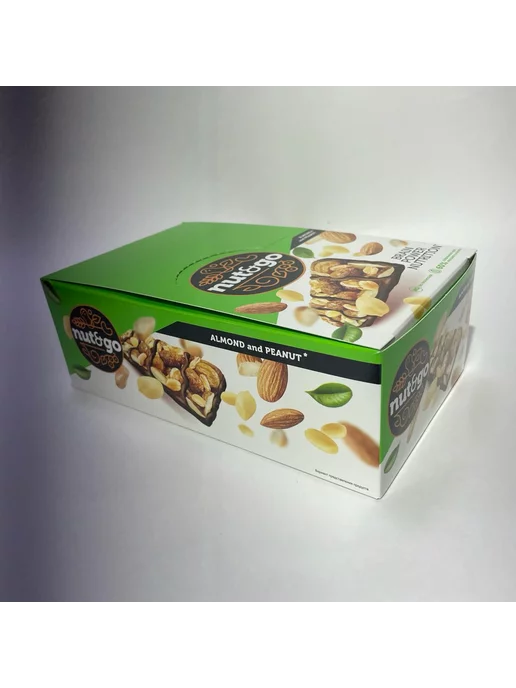 KDV Батончики шоколадные из миндаля и арахиса Nut and Go 18шт, 18 шт, фото 3