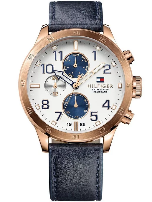 TOMMY HILFIGER Оригинал часы наручные Trent 1791139, синий, фото 3