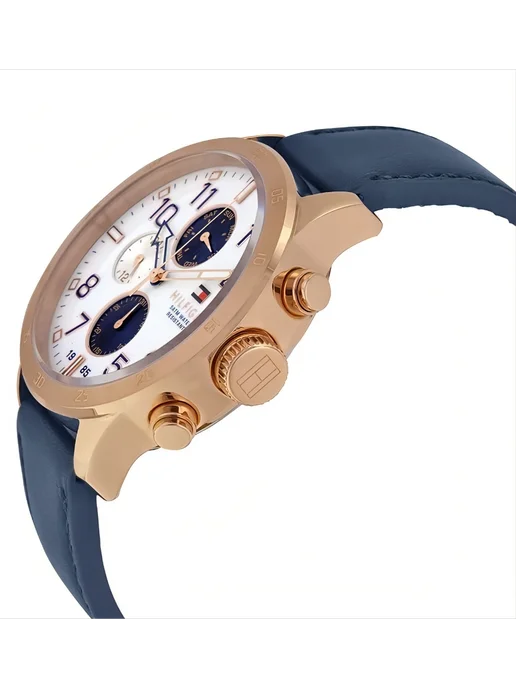 TOMMY HILFIGER Оригинал часы наручные Trent 1791139, синий, фото 7