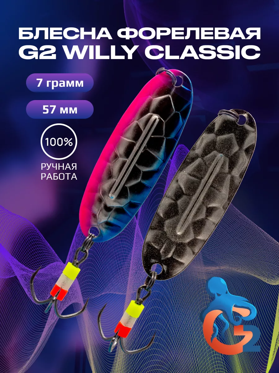 Блесна G2 Willy BUBBLE 7.0 гр, 57 мм G2 207213310 купить за 552 ₽ в  интернет-магазине Wildberries