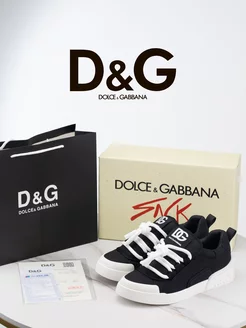 Кроссовки кеды Dolce&Gabbana из натуральной кожи Tunuba 207283336 купить за 4 208 ₽ в интернет-магазине Wildberries