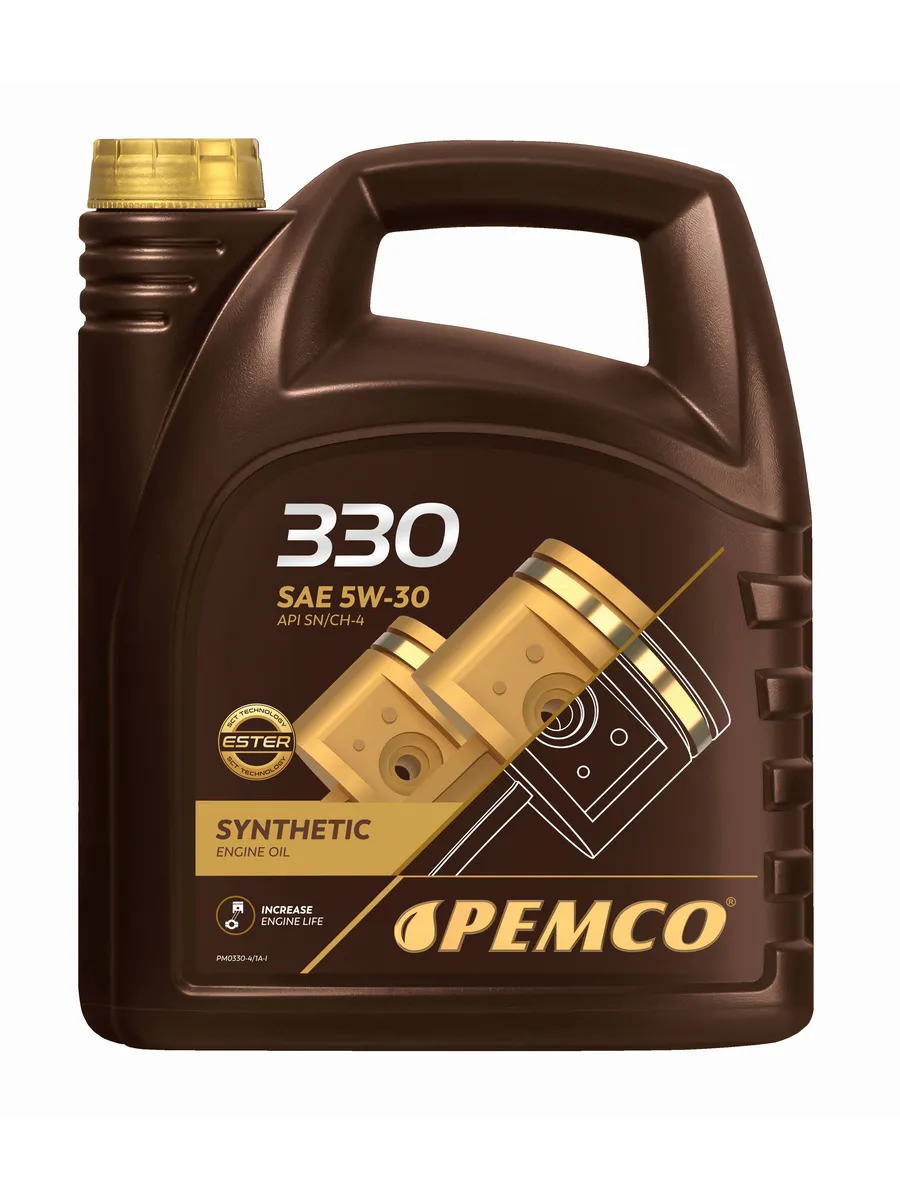 Моторное масло синтетическое 5W-30, PEMCO PM0330-4, 4 л