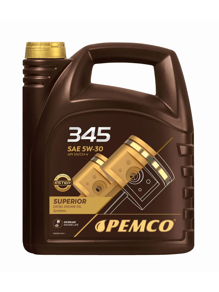 Моторное масло синтетическое 5W-30, PM0345-5, 5 л