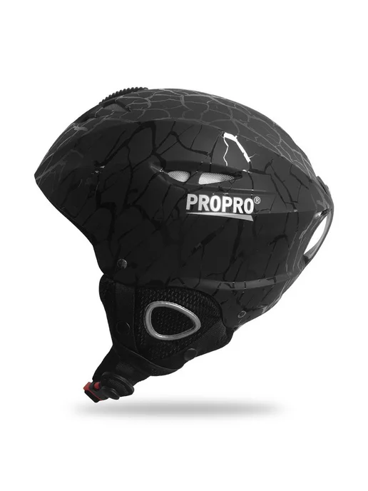 ProPro Шлем горнолыжный сноубордический Black, черный