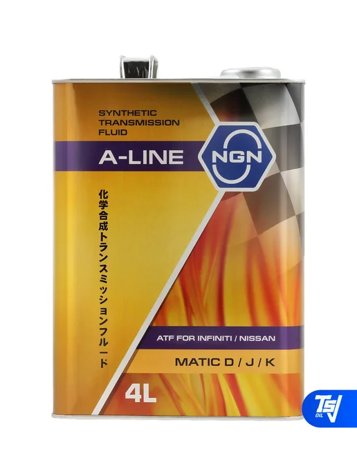 NGN Трансмиссионное масло A-Line ATF Matic S 4 литра, 4 л, фото 4