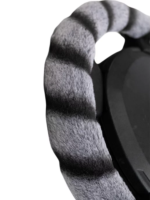 Оплеточки Оплетка на руль Great Wall Hover L(39-42см) мех 41, черный, фото 3
