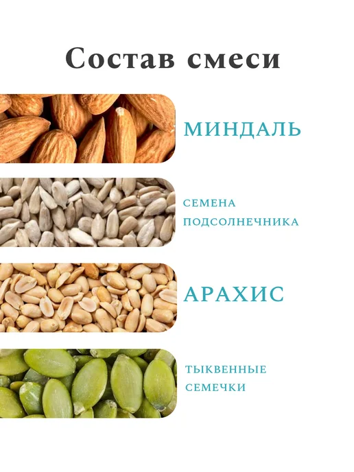 Noyer Ореховая смесь семян с миндалем, 500 гр, 500 г, фото 2