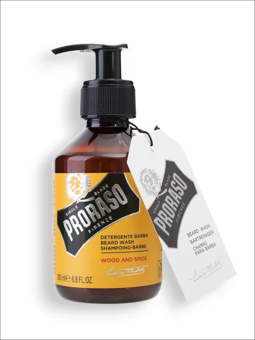 PRORASO Шампунь для бороды WOOD AND SPICE, 200 мл, фото 6
