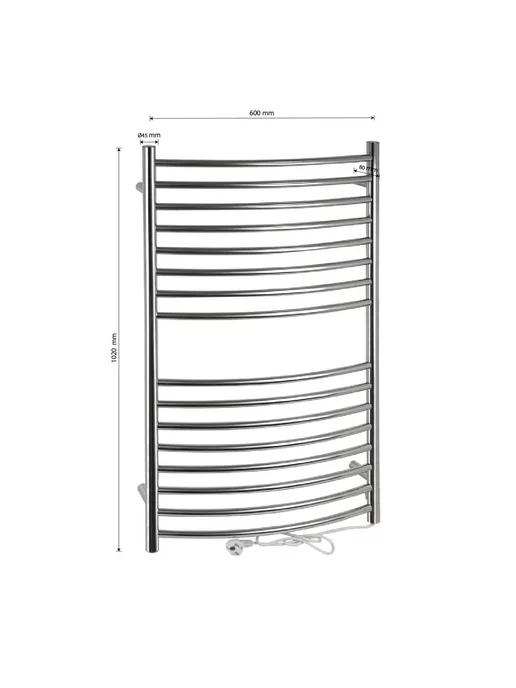 BRIMIX Полотенцесушитель BK110 электрический 1020х600, 1020x600, фото 4