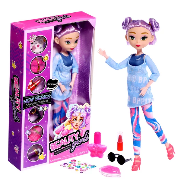Кукла модная шарнирная "Создай свой стиль", МИКС