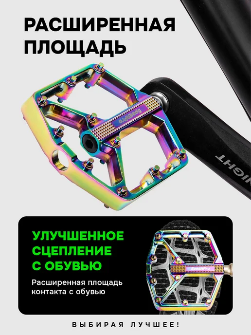 SpeenPro Педали для велосипеда, серый, фото 4
