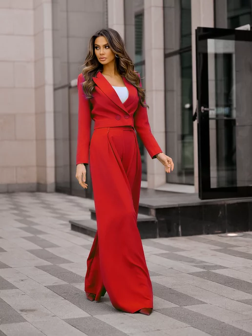 Купить красные классические костюмы женские в интернет магазине витамин-п-байкальский.рф