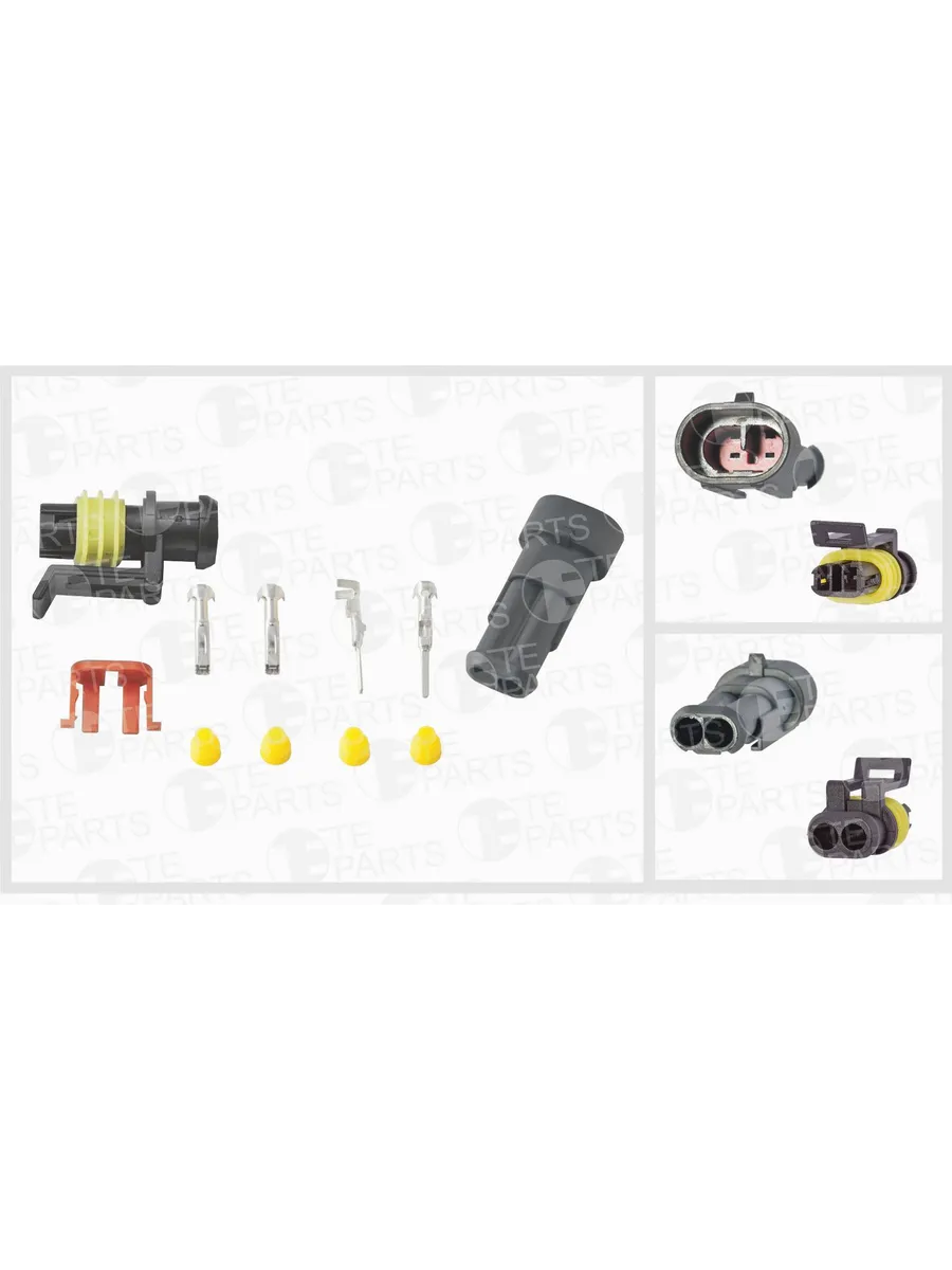 Разъем фольксваген 2 pin. Разъемы te parts. Te parts 56037133. Te parts 7110163 комплект разъемов универсальных 2-х контактных (7810133 + 7810130). Разъем volvo поворотник 2pin.