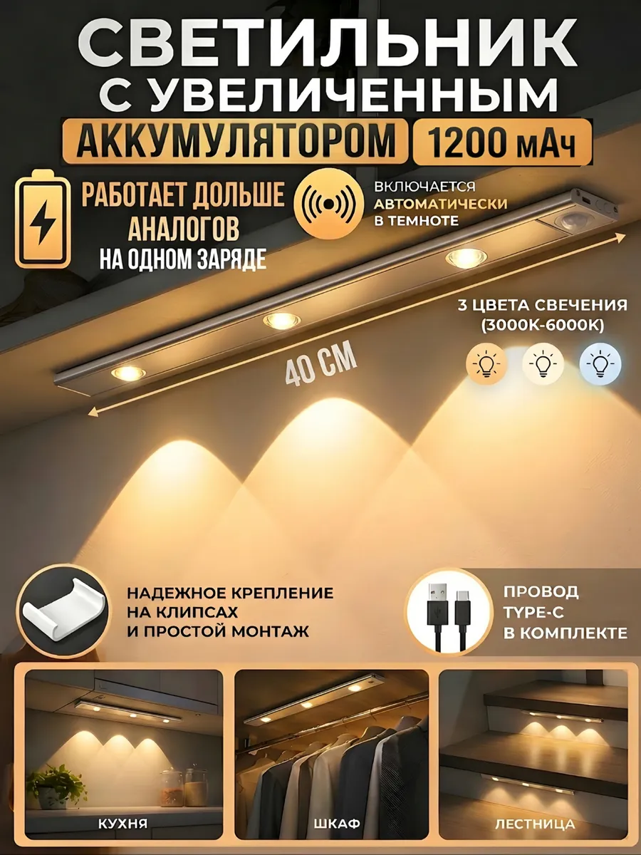 Подсветка на кухню с датчиком движения