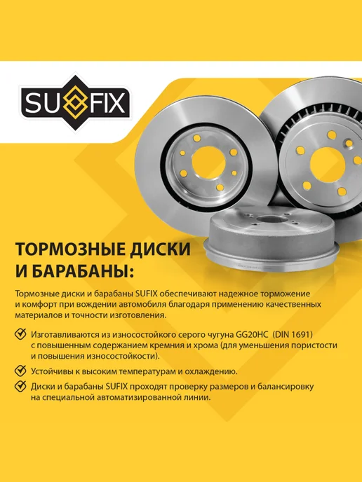SUFIX Барабан тормозной для RENAULT DUSTER, KAPTUR, ARKANA, вариант, фото 2