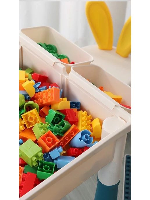 Zapata_toys Конструктор Стол и стул детский игровой развивающий от года, 2 шт, фото 7
