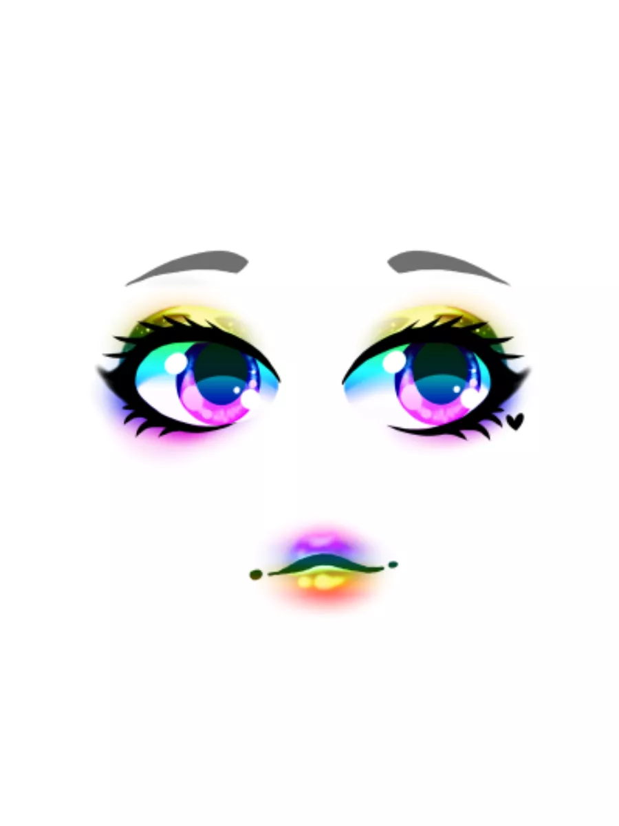 Роблокс код для получение лица rainbow spirit face Roblox 207918835 купить  в интернет-магазине Wildberries