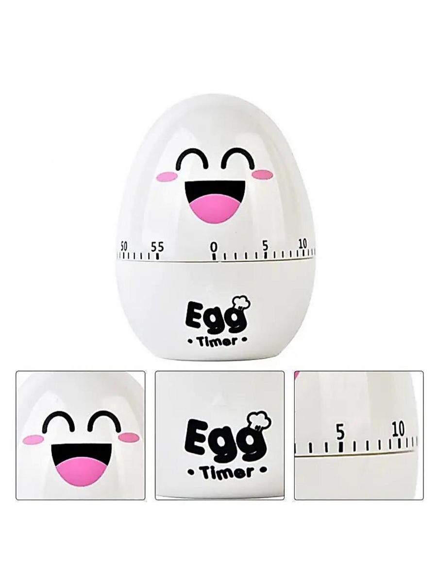 Кухонный таймер в виде яйца Смайлик EggTimer 207920791 купить за 303 ₽ в  интернет-магазине Wildberries