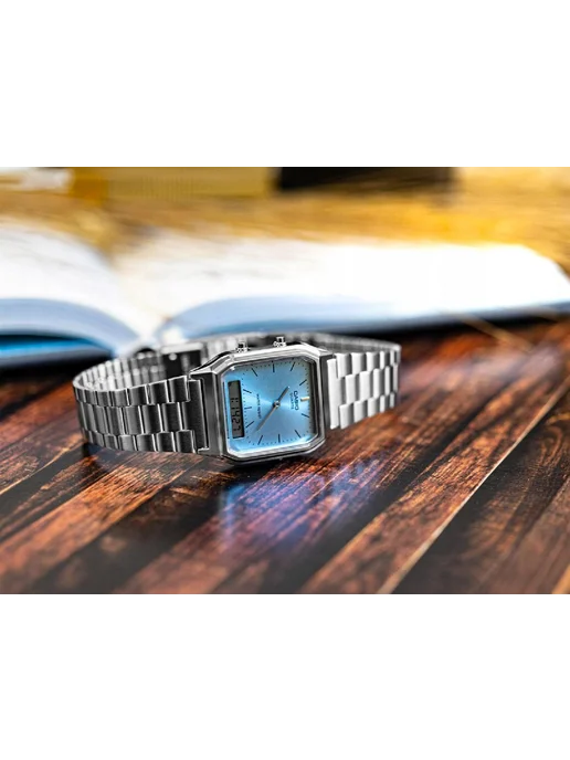 Casio Часы Vintage AQ-230A-2A1, серый, фото 6