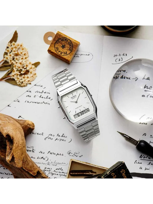 Casio Часы Vintage AQ-230A-7A, серый, фото 5
